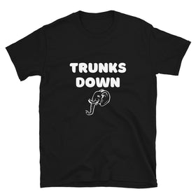 Horny Demon Trunks Down Unisex T-Shirt