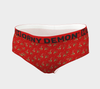 Cheeky Briefs - Cheetah Red Horny Demon Women's Underwear - HMC Brands