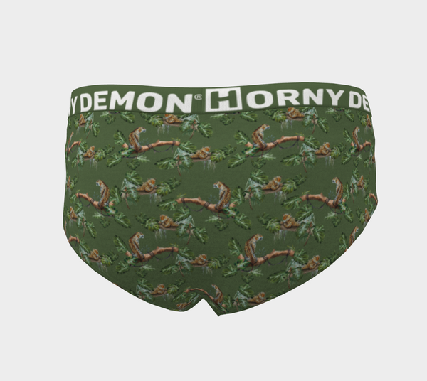 Cheeky Briefs - Cheetah In Trees Horny Demon Women's Underwear - HMC Brands