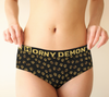 Cheeky Briefs - Cheetah Paws Horny Demon Women's Underwear - HMC Brands