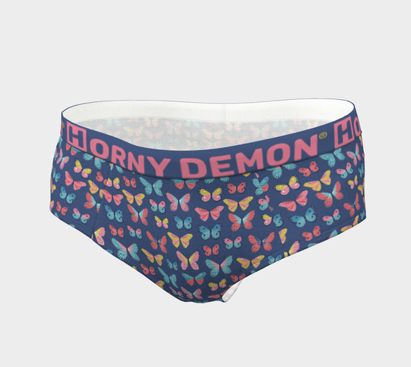 Cheeky Briefs - Butterflies Horny Demon Women's Underwear - HMC Brands