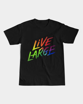 Live Large Pride Horny Demon Men's Graphic Tee