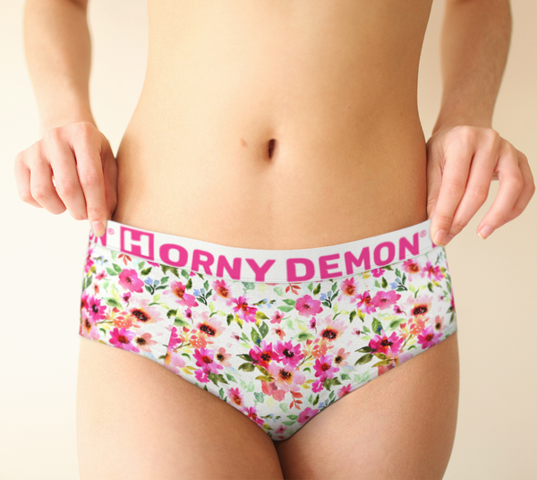 Cheeky Briefs - MorningFlow Horny Demon Women's Underwear - HMC Brands