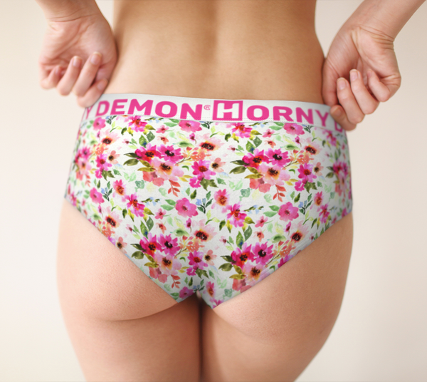 Cheeky Briefs - MorningFlow Horny Demon Women's Underwear - HMC Brands