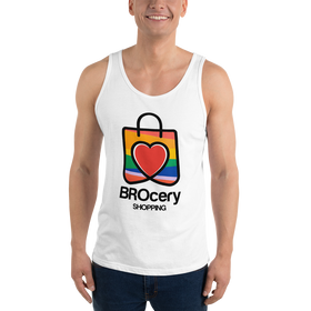 BROcery Shopping Bag Horny Demon Unisex Tank Top